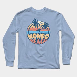 Vintage Surfing Mondo Beach, California // Retro Summer Vibes // Grunge Surfer Sunset Long Sleeve T-Shirt